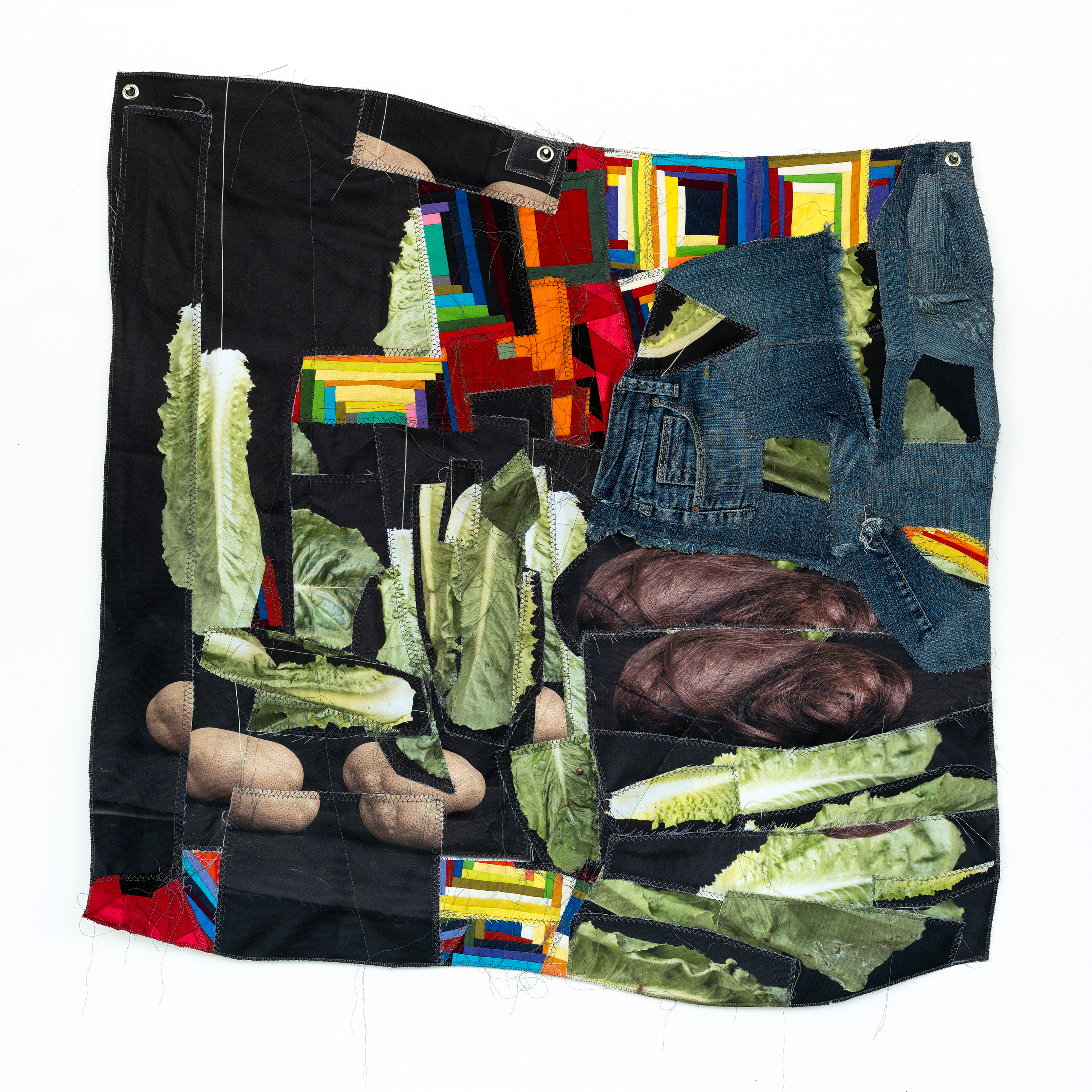 Barbara Weissburger fabric and photography collage